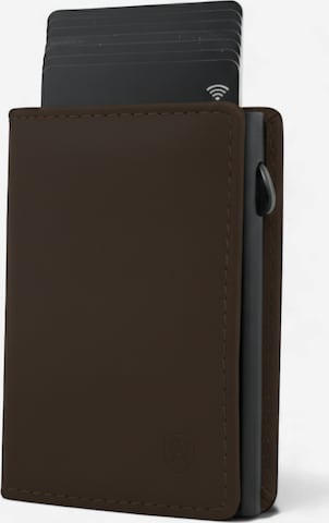 Akaroa Portemonnaie 'Slim Wallet Pelle II' in Braun: Vorderseite