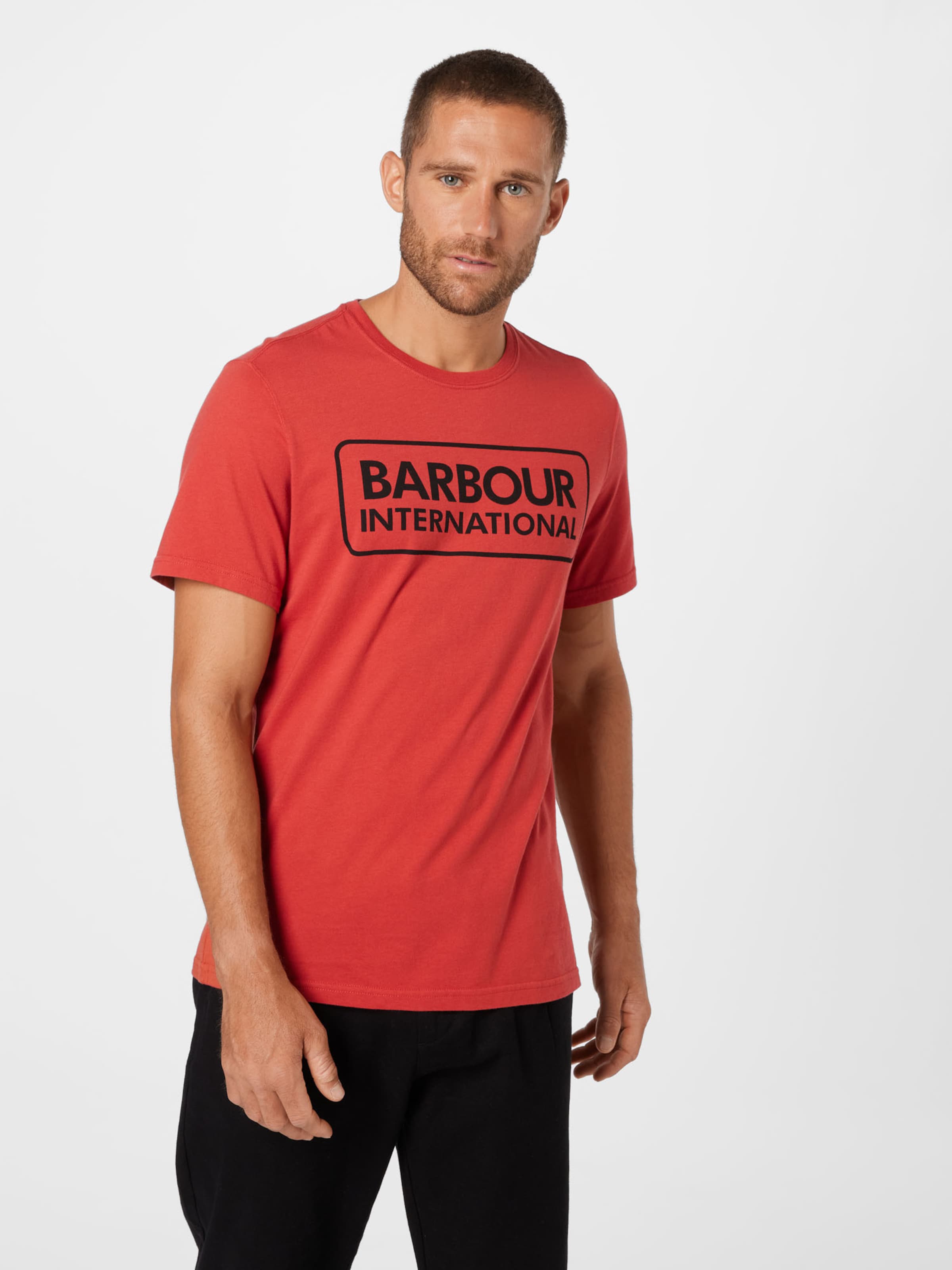 Männer Shirts Barbour International T-Shirt in Rot - CP87708