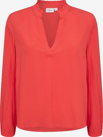 SAINT TROPEZ Bluse 'EdaSZ' in Rot: Vorderseite