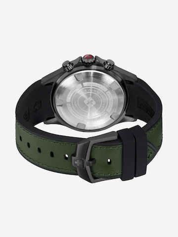 SWISS MILITARY HANOWA Analoog horloge 'Watchman' in Groen