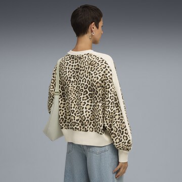 Sweat-shirt 'T7 Leo Luxe' PUMA en blanc