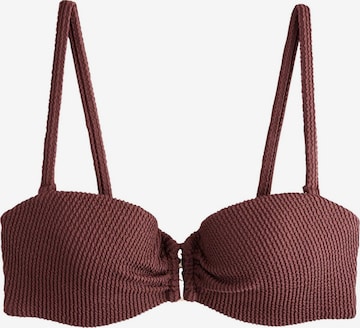 Next Bikini Top in Brown: front