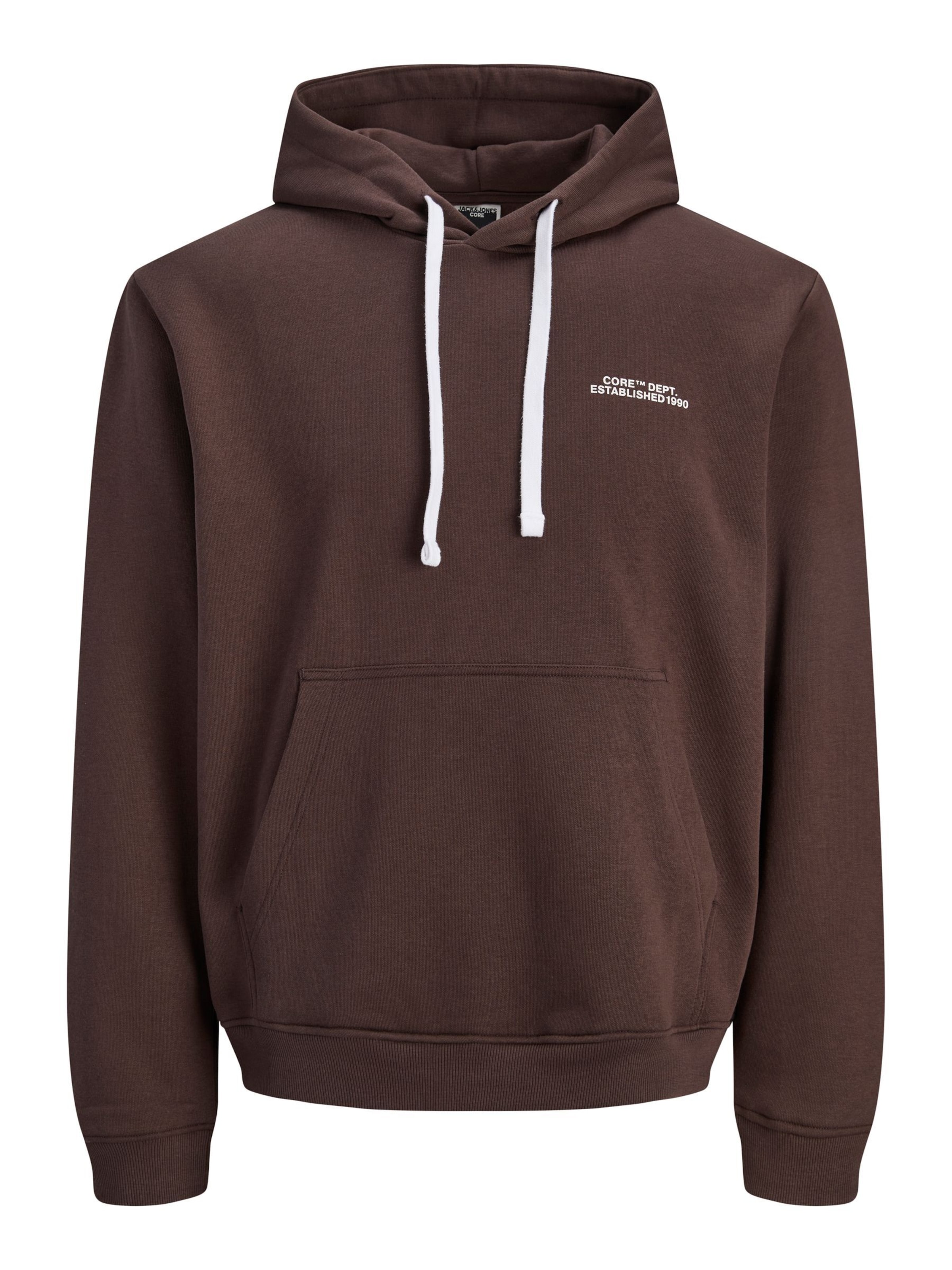 Jack & Jones Plus Sweatshirt in Bruin: voorkant