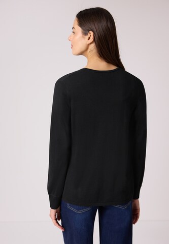 STREET ONE Knit Cardigan in Black