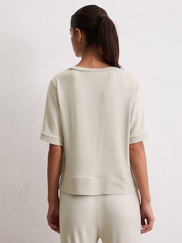Marc O'Polo Pajama shirt ' Soft Knit ' in Beige