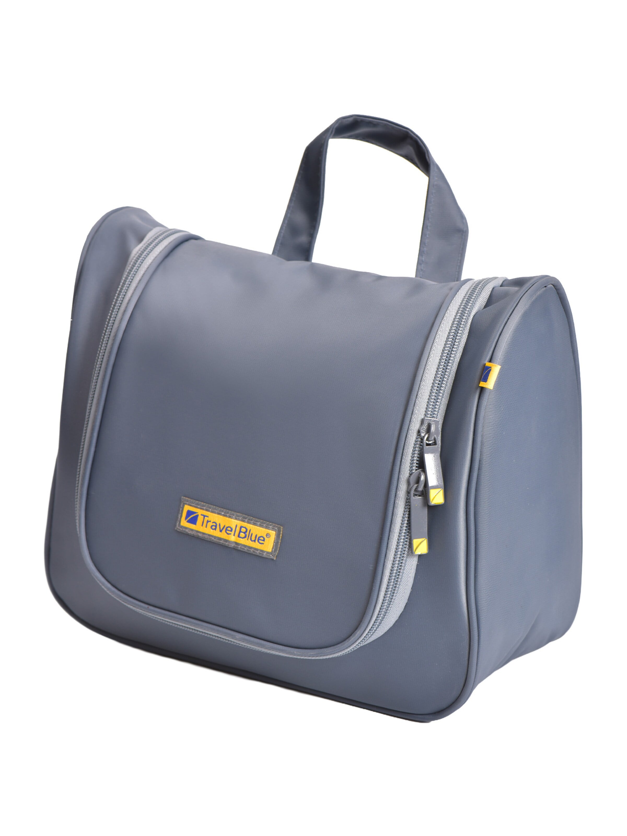 Travel Blue Toiletry Bag 'Luxury Beauty Case & Travel Toiletry Bag' in Grey: front
