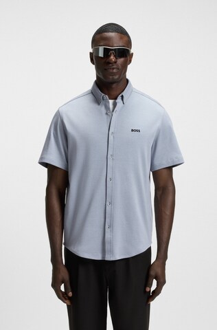 BOSS Regular Fit Hemd 'Motion' in Grau: Vorderseite