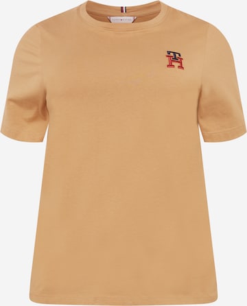Tommy Hilfiger Curve T-Shirt in Beige: predná strana
