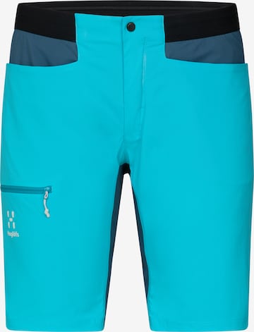 Haglöfs Regular Outdoor Pants in Blue: front