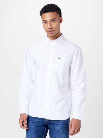 LACOSTE Regular Fit Hemd in Weiß: Vorderseite