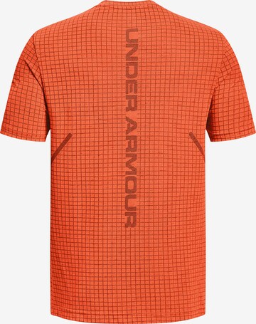 UNDER ARMOUR Performance shirt 'Grid' in Orange