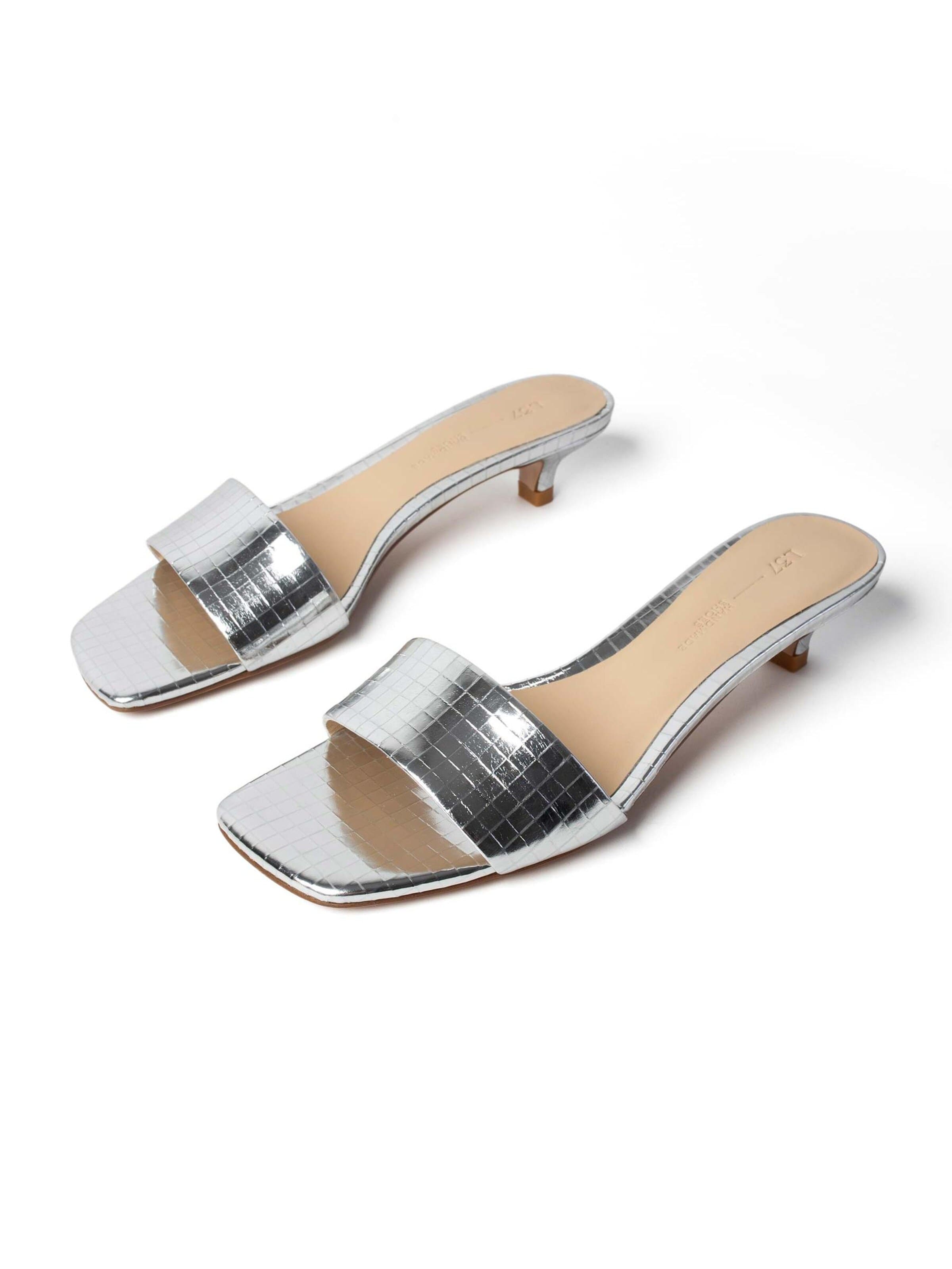 Zoccoletto 'DRESSED IN SUMMER AIR' di L37 HANDMADE SHOES in argento