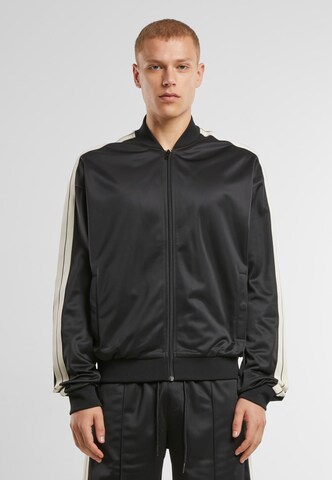 Urban Classics Sweatjacke in Schwarz: Vorderseite