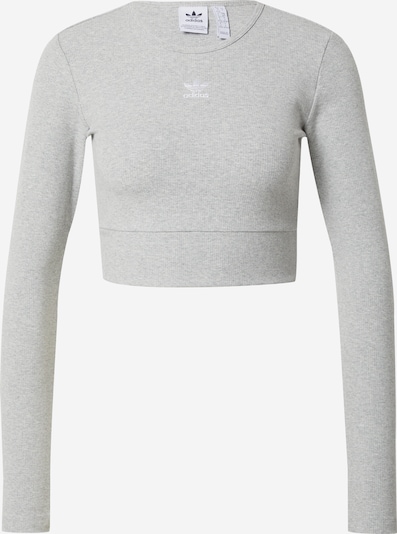 ADIDAS ORIGINALS Skjorte 'Essentials' i gråmelert / hvit, Produktvisning