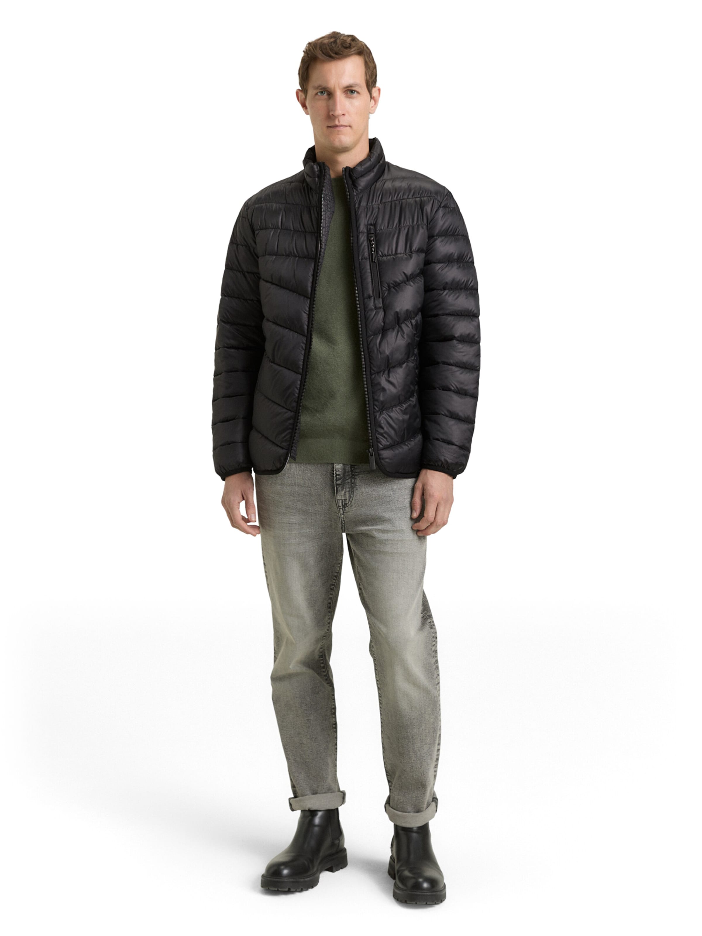 Geacă de primăvară-toamnă de la TOM TAILOR pe negru