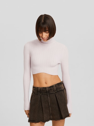 Bershka Sweater in Grey: front