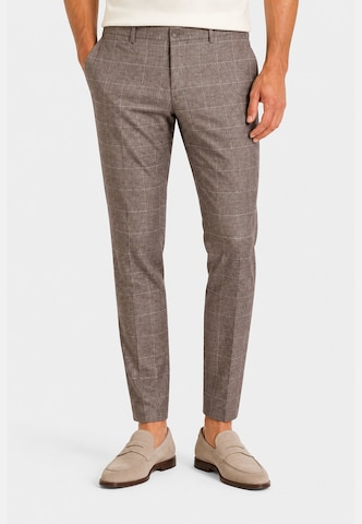 HECHTER PARIS Regular Freizeithose in Grau: Vorderseite
