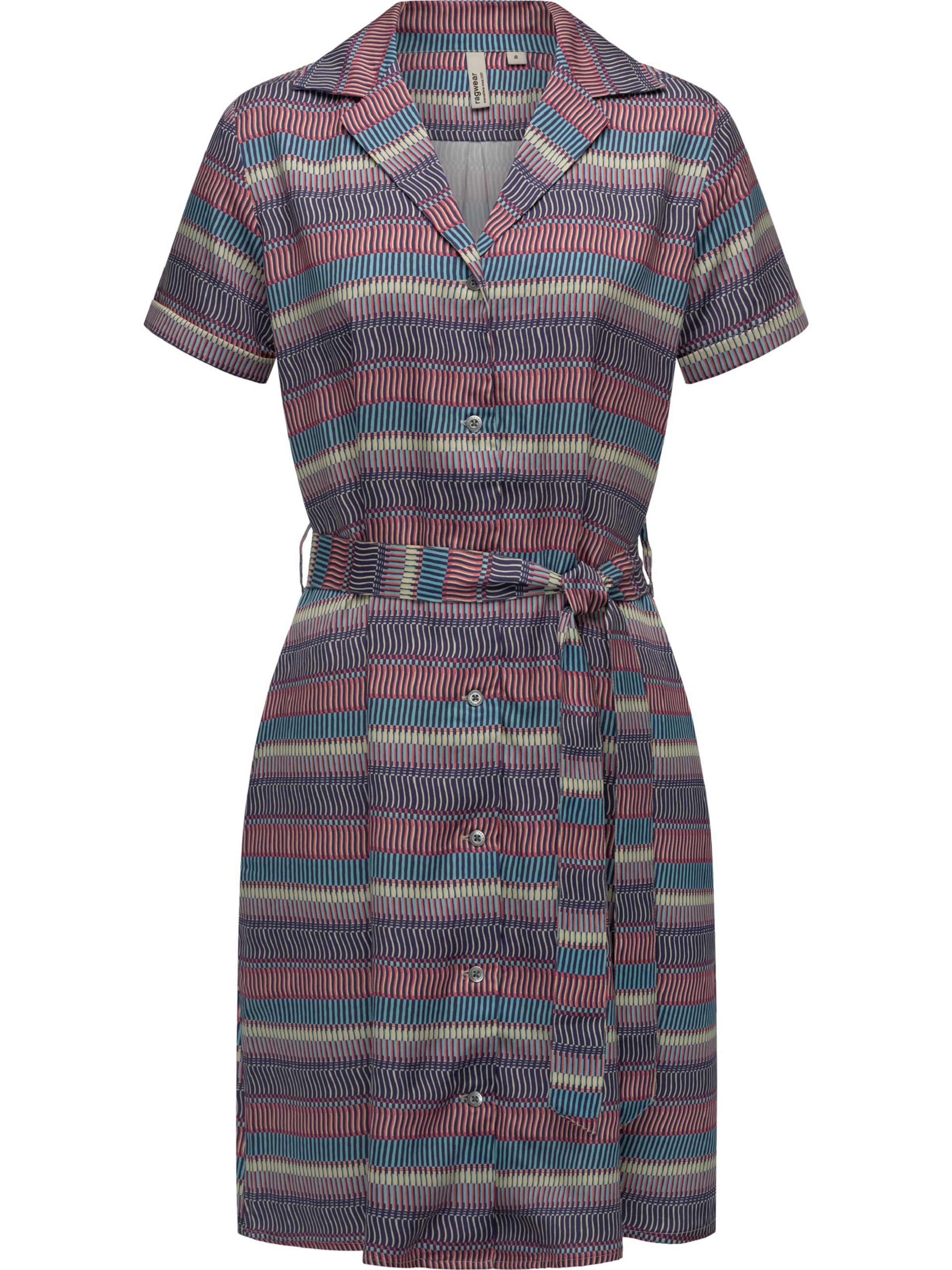 Ragwear Платье-рубашка в Синий: спереди