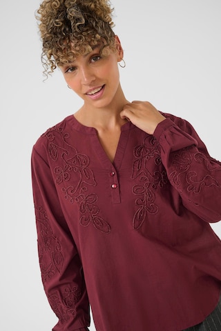 Cream Bluse 'CRVia' in Lila