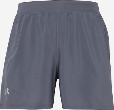 UNDER ARMOUR Urheiluhousut 'Launch 5' värissä harmaa / valkoinen, Tuotenäkymä