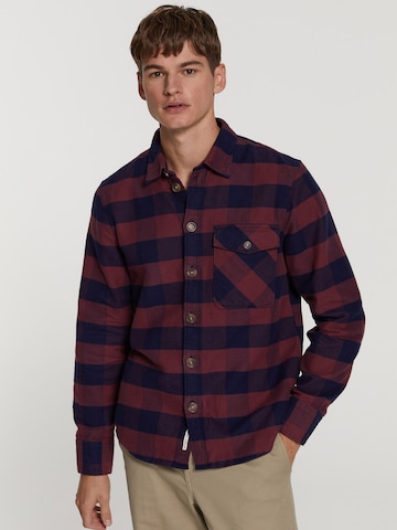 Shiwi Regular fit Button Up Shirt 'Brad' in Red: front