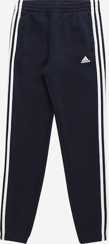 ADIDAS SPORTSWEAR - Tapered Calças de desporto 'Essentials' em preto: frente