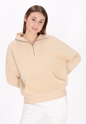myMo ATHLSR Sweatshirt in Beige: Vorderseite