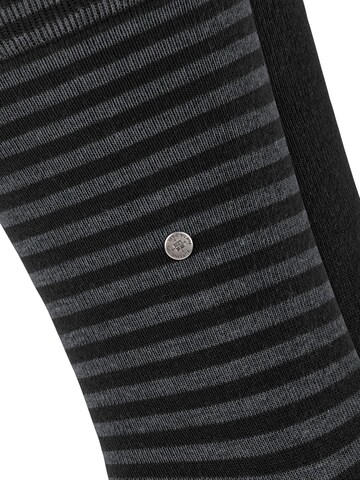 BURLINGTON Socks 'Everyday Stripe 2-Pack' in Black