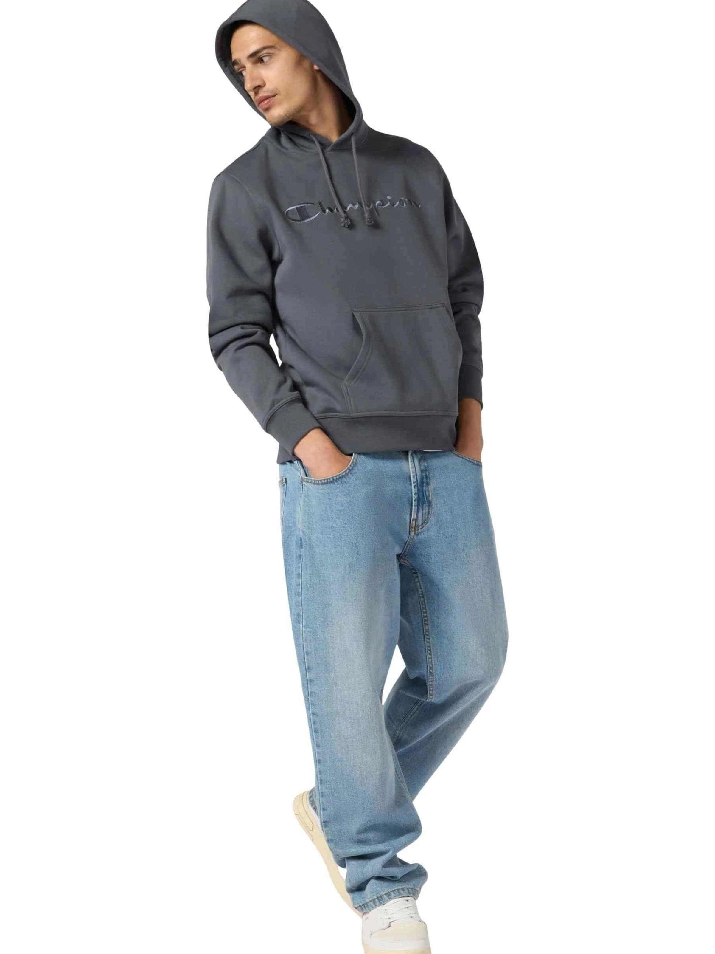 Champion -DO NOT USE- Sweatshirt 'Sudadera champion antracita icons embroidered toned logo'‌‌ in Grau