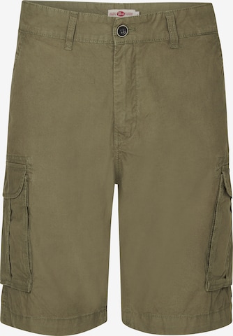 Petrol Industries Regular Cargo Pants 'Lindsay' in Green: front