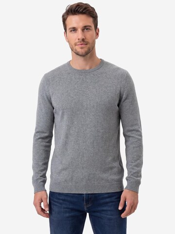 s.Oliver Pullover 'Basic'‌‌‌‌‌‌‌‌ in Grau: Vorderseite