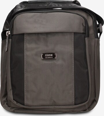 Borsa a tracolla 'Borsa a Tracolla Uomo Vegan Leather con Zip' di Coveri Collection in grigio: frontale