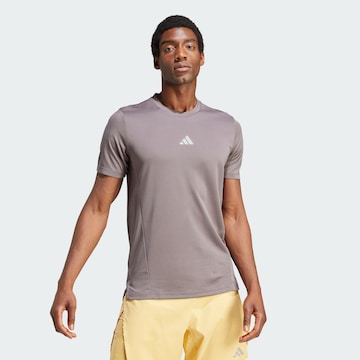 T-Shirt fonctionnel 'Designed for Training' ADIDAS PERFORMANCE en gris : devant