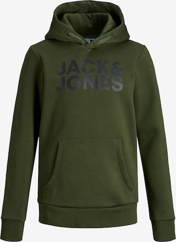 Felpa di Jack & Jones Junior in verde: frontale