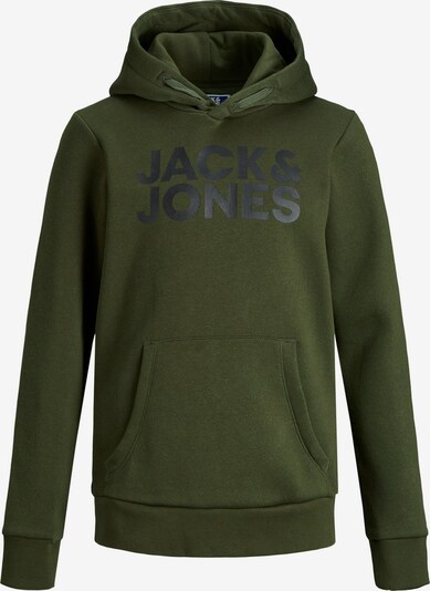 Jack & Jones Junior Sweatshirt i mørkegrønn / svart, Produktvisning