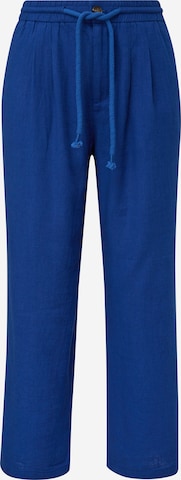 s.Oliver Pleat-Front Pants in Blue: front