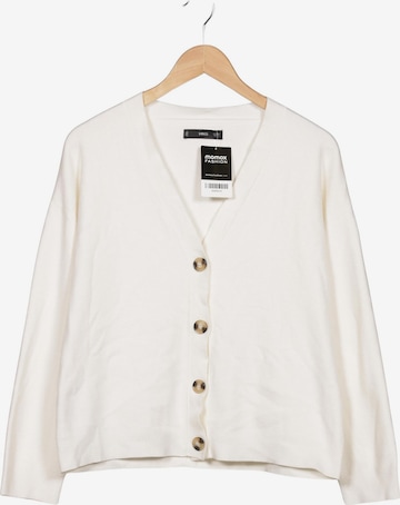 MANGO Strickjacke S in Weiß: Vorderseite
