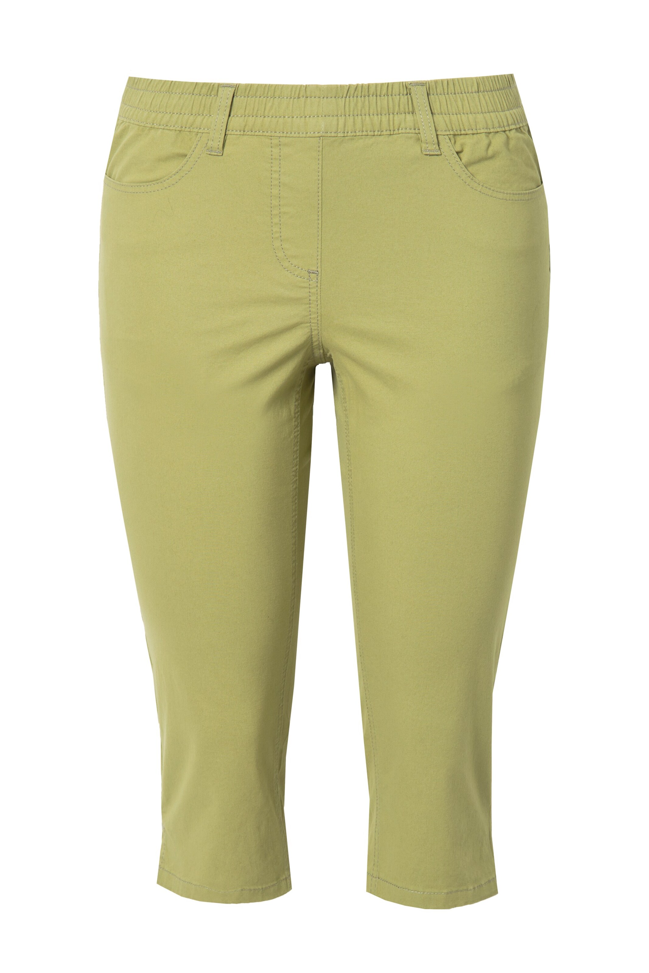 Ulla Popken Slim fit Jeggings in Green: front
