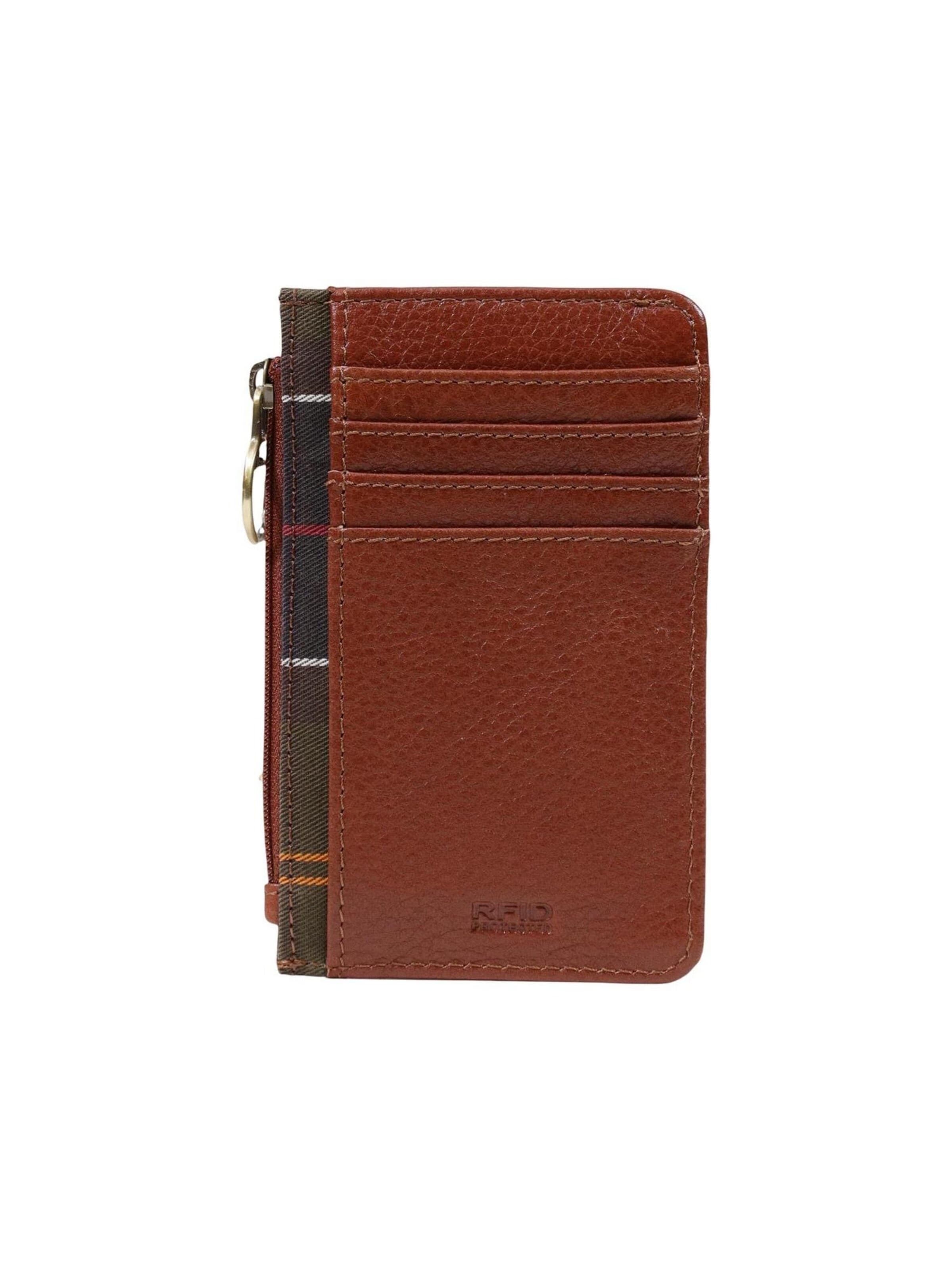 Barbour Portemonnee 'ALDER LEATHER CARD HOLDER 262MLLG0035' in Bruin