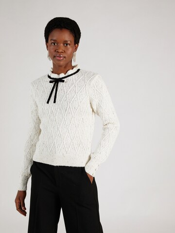 River Island Sweater in White: front