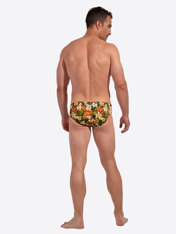 HOM Badehose ' Swim Mini Briefs Etna ' in Grün