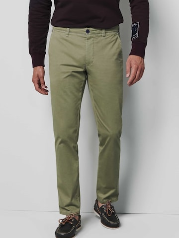 Regular Pantalon chino MEYER en vert : devant