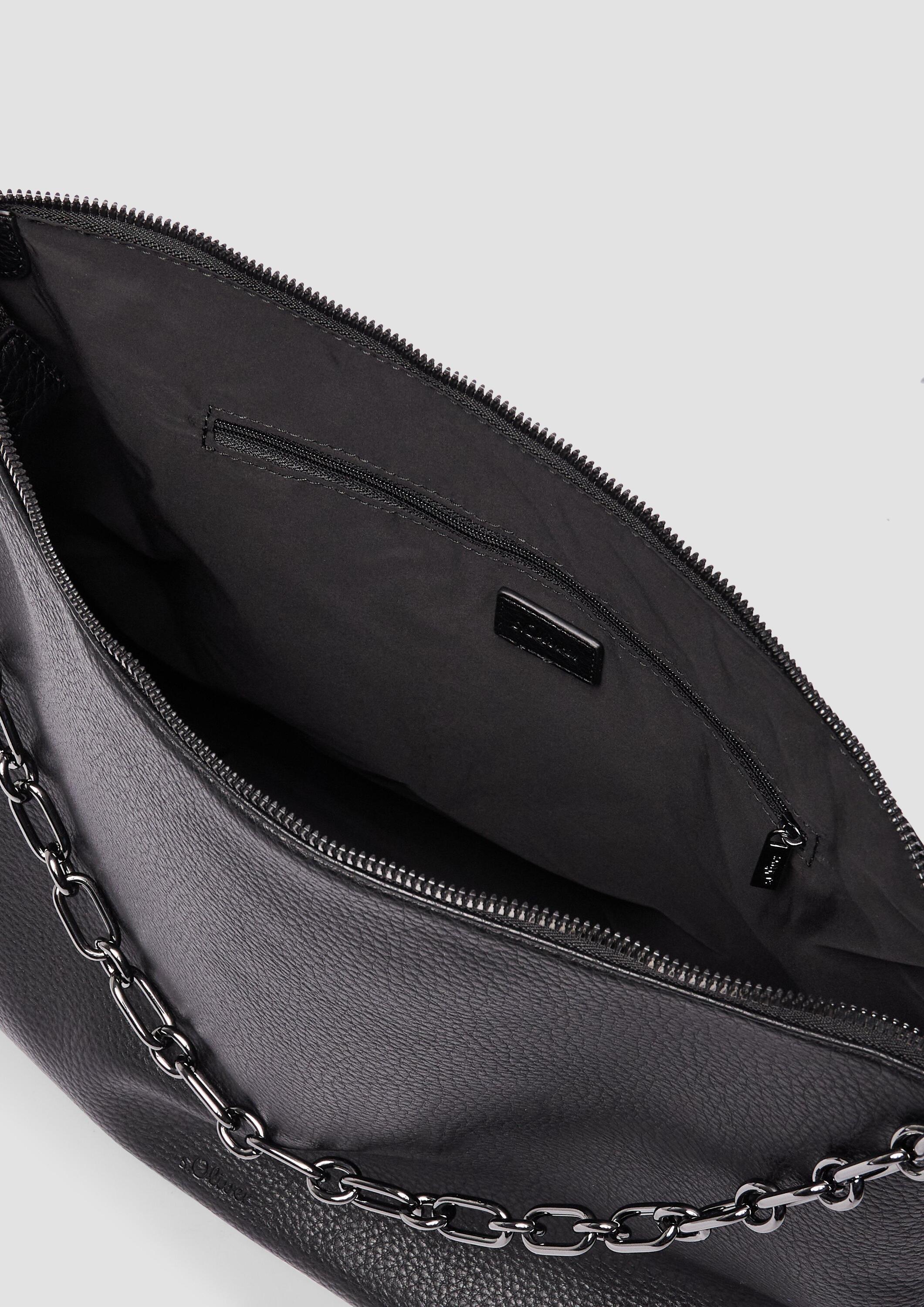 S.Oliver Borsa A Tracolla Donna Nero – In Pelle Sintetica, Spaziosa E Pratica, Con Scomparti E Fondello Rinforzato