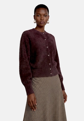 zero Gebreid vest in Bruin