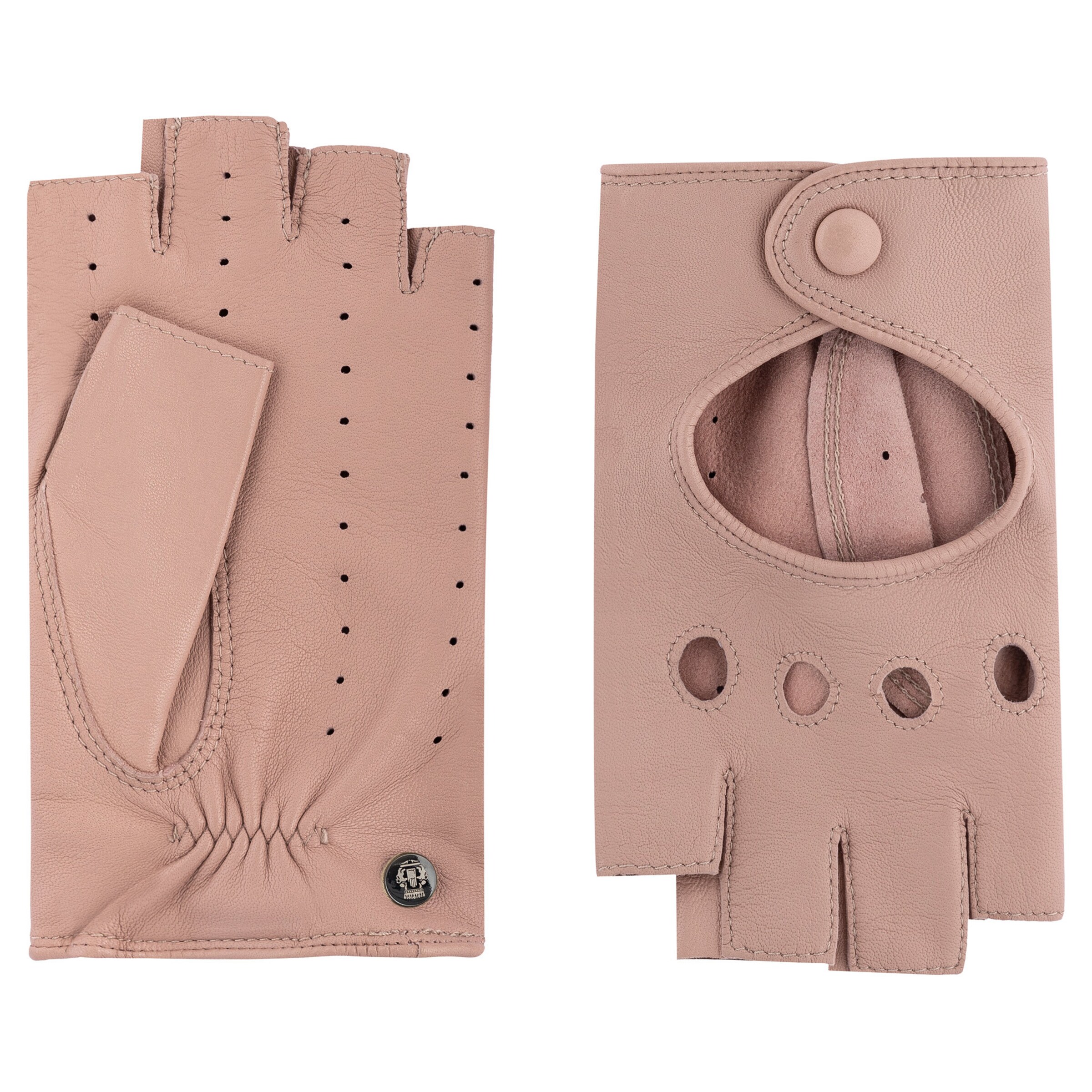 Roeckl Short finger gloves 'FLORENZ AUTOFAHRER' in Pink: front