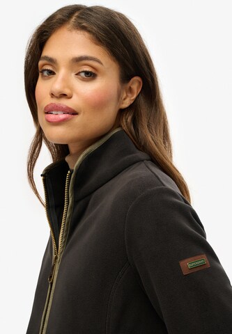 Superdry Fleece jas 'Estate' in Zwart