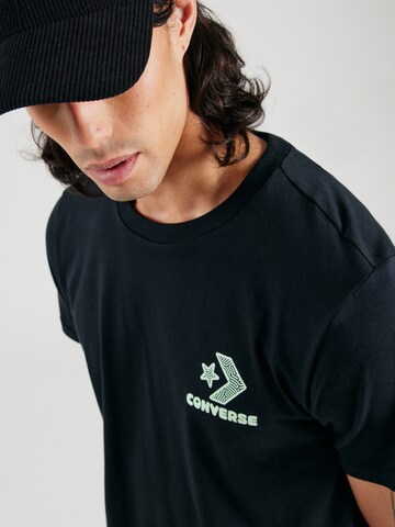 CONVERSE - Camisa 'NATURE CENTER' em preto