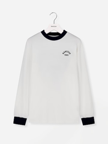 Mansour Shirt 'Arch Felt Longsleeve' in Weiß