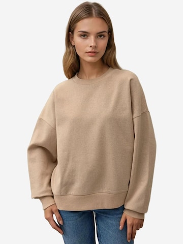 Hiccup Sweatshirt in Beige: voorkant