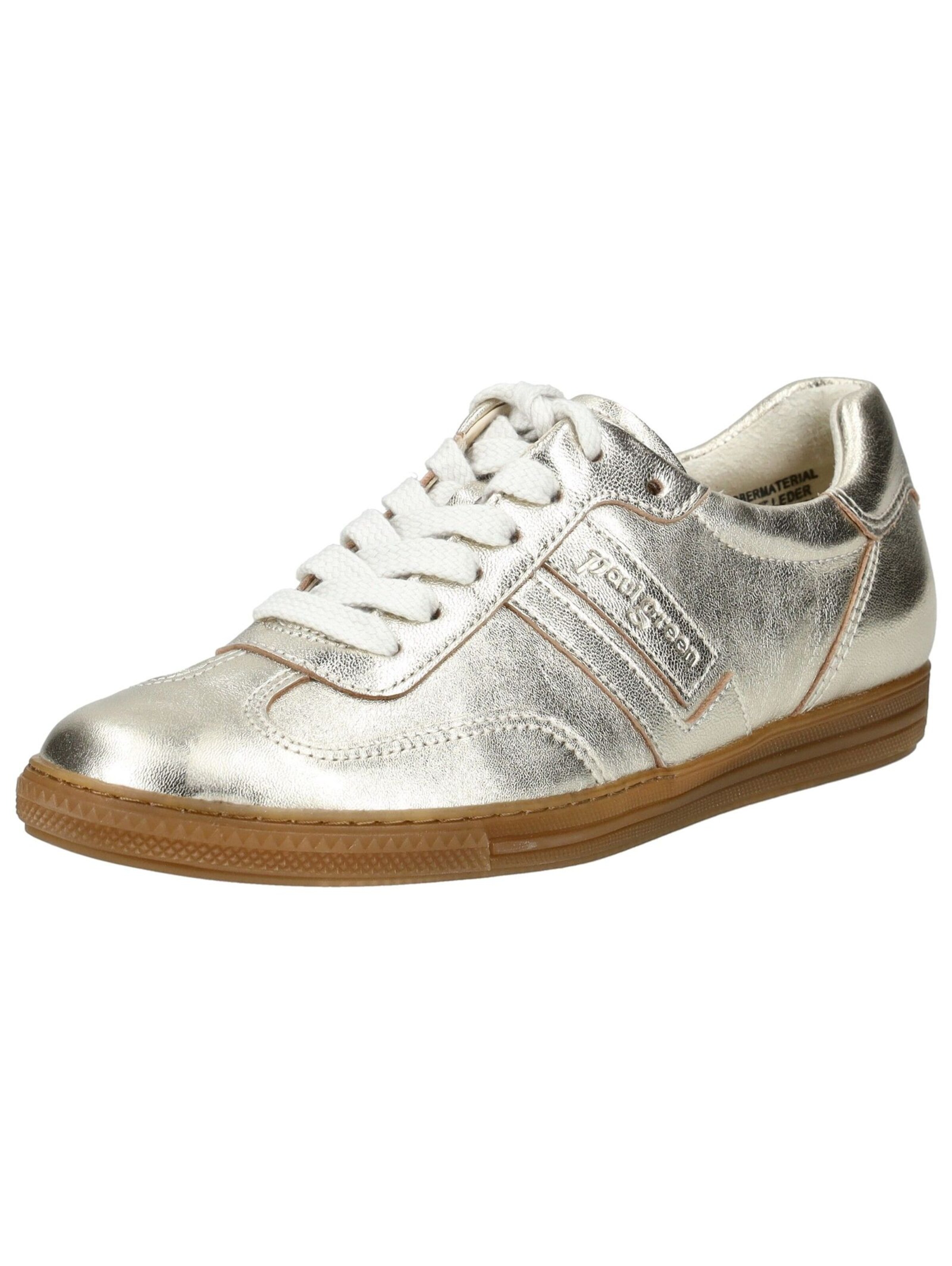 Sneaker bassa di Paul Green in oro: frontale